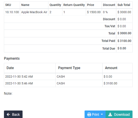 Customer Invoice Management